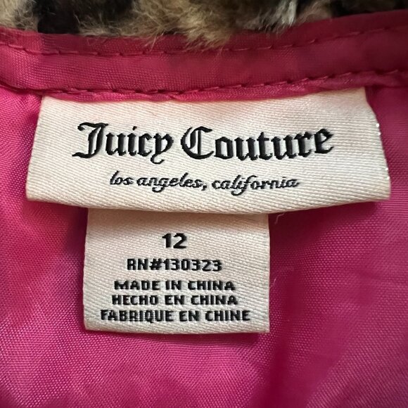 Juice Couture Kids Lined Animal Print Jacket - Picture 9 of 11